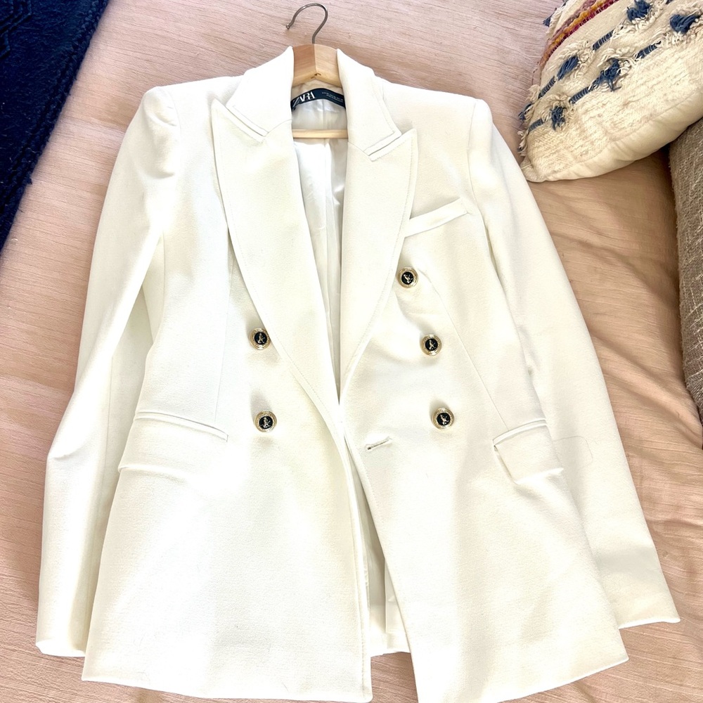 Zara tailored double breasted blazer - Picture 2 of 12